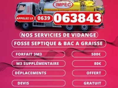 FORFAIT VIDANGE FOSSE SEPTIQUE A MAYOTTE